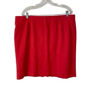 J. Jill Women's Red Pencil Skirt XL Tall
